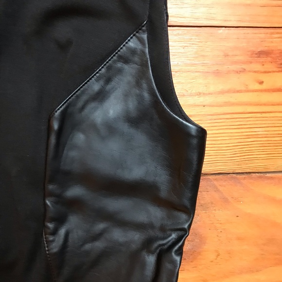 Lauren Ralph Lauren Black Leather Dress, EUC, 2 - Picture 5 of 13